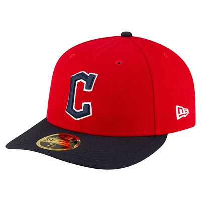 Men's New Era  Red/Black Cleveland Guardians Authentic Collection On-Field Low Profile 59FIFTY Fitted Hat