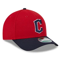 Men's New Era  Red/Black Cleveland Guardians Replica 9FORTY Adjustable Hat