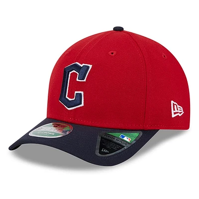 Men's New Era  Red/Black Cleveland Guardians Replica 9FORTY Adjustable Hat