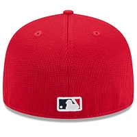 Casquette ajustée 59FIFTY Cleveland Guardians 2025 pour homme New Era rouge
