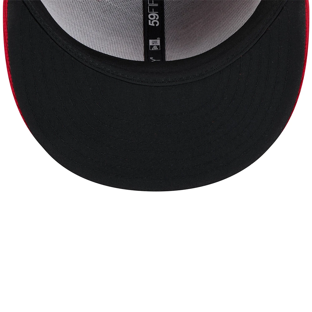 Casquette ajustée 59FIFTY Cleveland Guardians 2025 pour homme New Era rouge