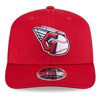 Men's New Era  Red Cleveland Guardians 2025 Spring Training 9SEVENTY Stretch-Snap Trucker Hat