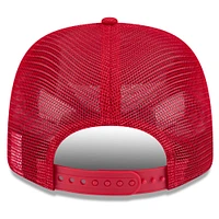 Men's New Era  Red Cleveland Guardians 2025 Spring Training 9SEVENTY Stretch-Snap Trucker Hat
