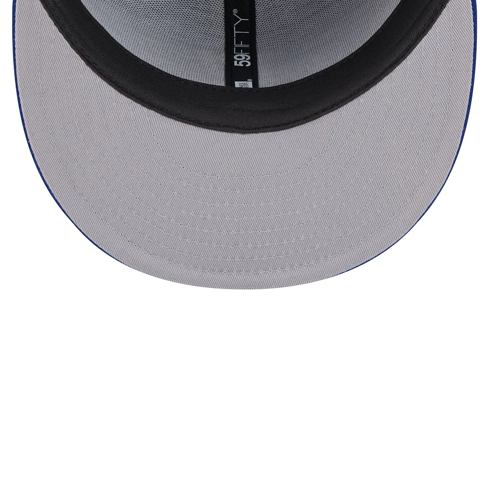 Men's New Era Royal Cleveland Guardians White Logo 59FIFTY Fitted Hat