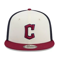 Casquette Snapback 9FIFTY Cleveland Guardians 2024 City Connect New Era pour hommes, blanc/rouge