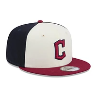 Casquette Snapback 9FIFTY Cleveland Guardians 2024 City Connect New Era pour hommes, blanc/rouge