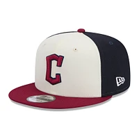 Casquette Snapback 9FIFTY Cleveland Guardians 2024 City Connect New Era pour hommes, blanc/rouge