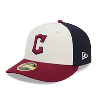 Men's New Era  White/Red Cleveland Guardians 2024 City Connect Low Profile 59FIFTY Fitted Hat