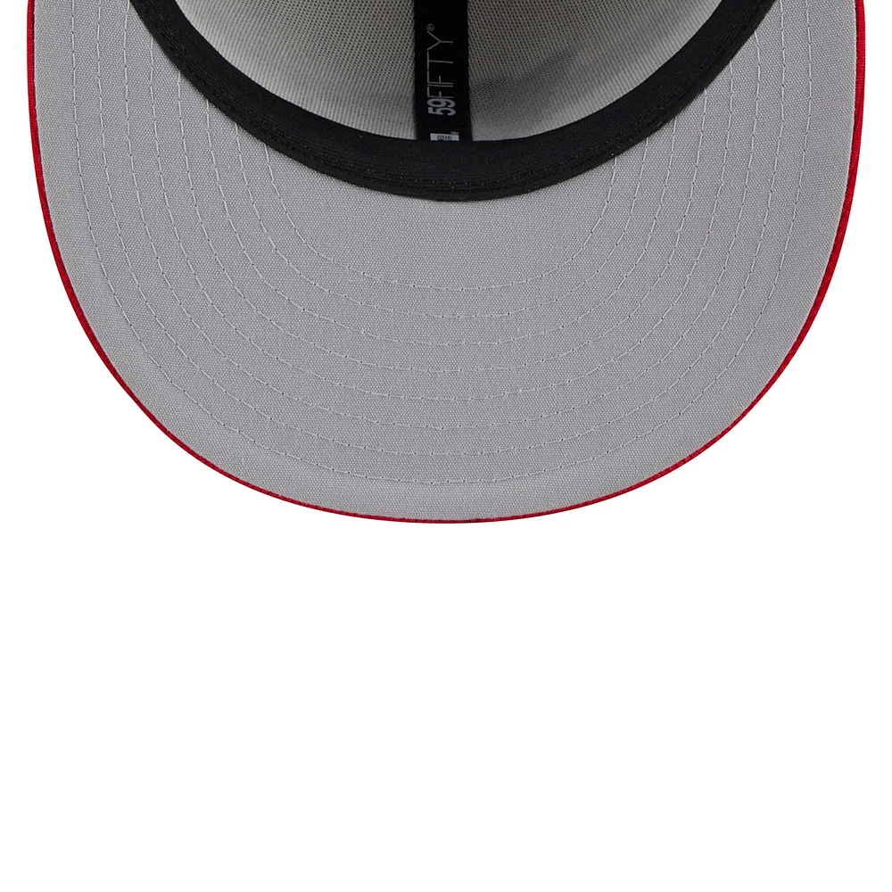 Men's New Era  White Cleveland Guardians 2025 Batting Practice 59FIFTY Fitted Hat