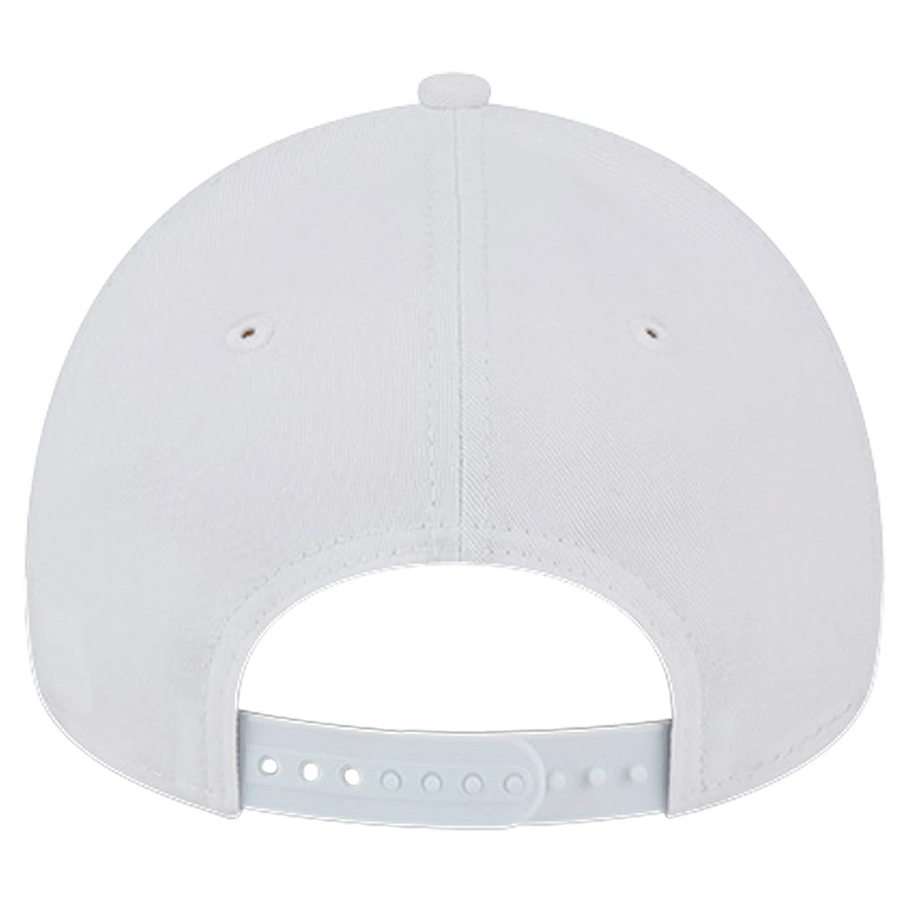 Men's New Era White Cleveland Guardians TC A-Frame 9FORTY Adjustable Hat