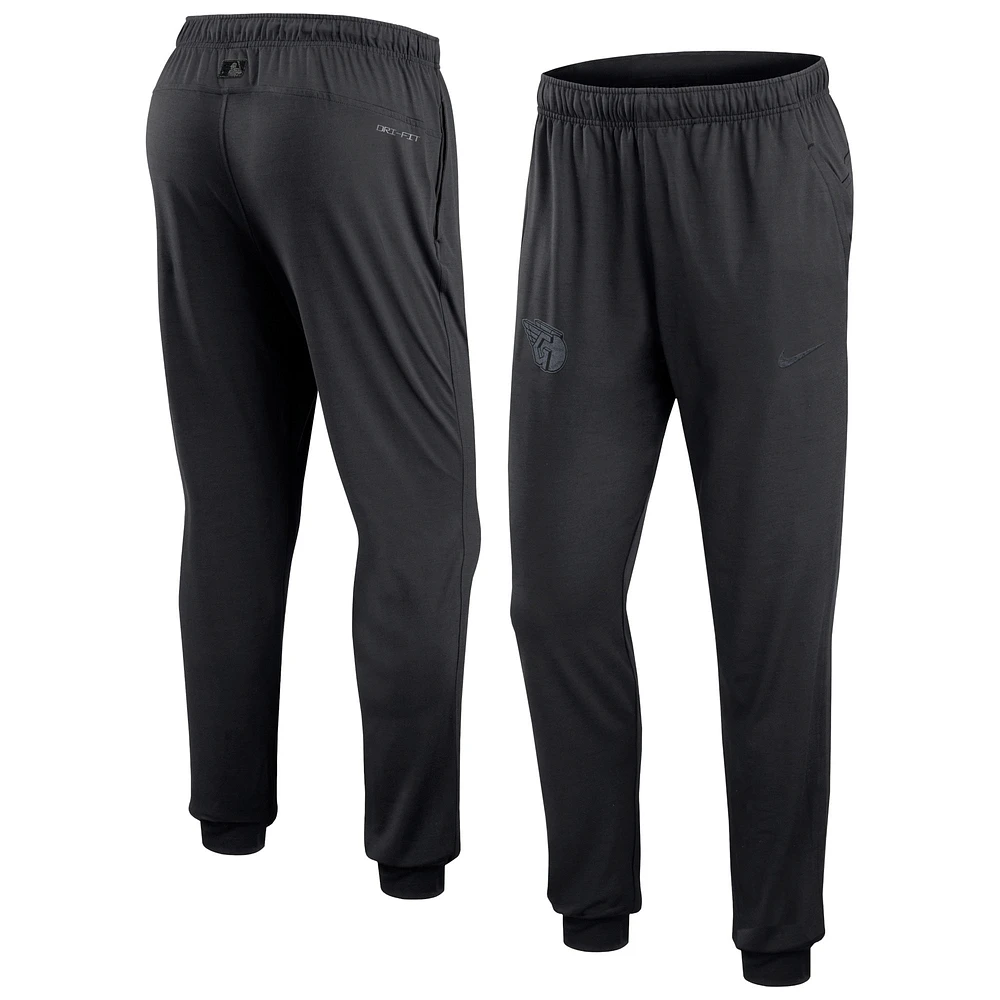 Pantalon de performance voyage Nike Cleveland Guardians Authentic Collection pour homme, noir