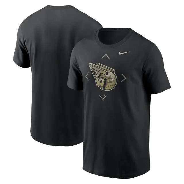 Lids Cleveland Guardians Nike Camo Logo T-Shirt - Black