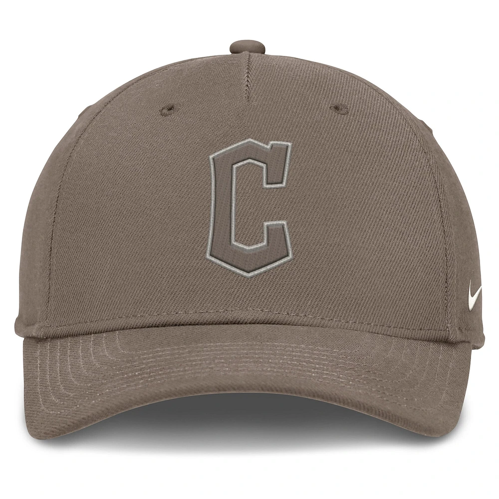 Men's Nike Brown Cleveland Guardians Rise Performance Adjustable Hat