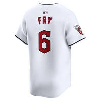 Men's Nike David Fry White Cleveland Guardians Home Limited Player Jersey