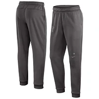 Pantalon de performance pour joueur voyage la collection authentique des Cleveland Guardians Nike gris hommes