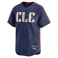 Maillot Nike José Ramírez bleu marine pour homme, édition limitée City Connect des Cleveland Guardians