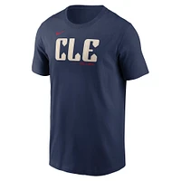 T-shirt Nike bleu marine Jose Ramirez Cleveland Guardians Fuse City Connect avec nom et numéro pour homme