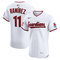 Maillot Nike Jose Ramirez pour homme, blanc, Cleveland Guardians Home Elite