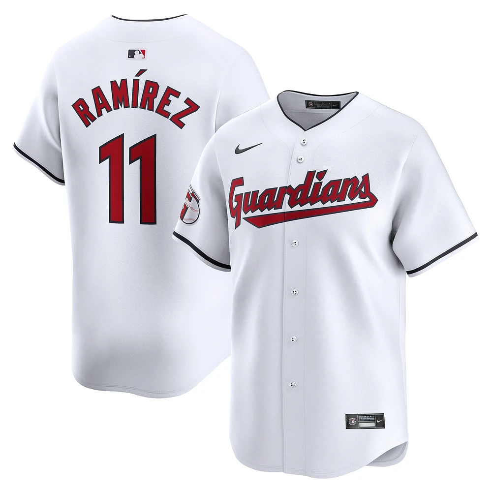 Maillot de joueur Nike Jose Ramirez pour hommes, Cleveland Guardians Home Limited, blanc