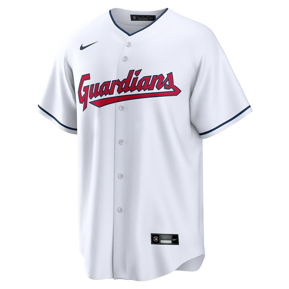 Maillot Nike Josh Naylor blanc réplique domicile des Cleveland Guardians pour homme