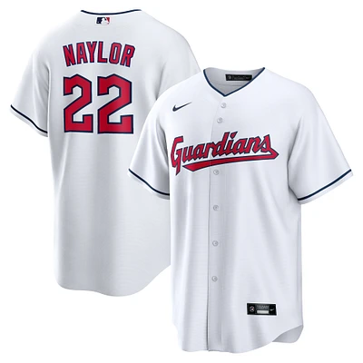 Maillot Nike Josh Naylor blanc réplique domicile des Cleveland Guardians pour homme