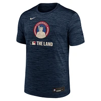 Men's Nike  Navy Cleveland Guardians 2025 City Connect Authentic Collection Velocity Performance T-Shirt