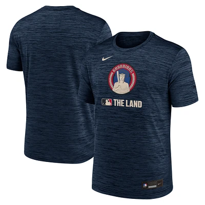 Men's Nike  Navy Cleveland Guardians 2025 City Connect Authentic Collection Velocity Performance T-Shirt