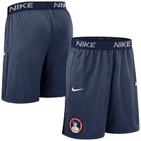 Men's Nike  Navy Cleveland Guardians Authentic Collection City Connect Performance Knit Shorts