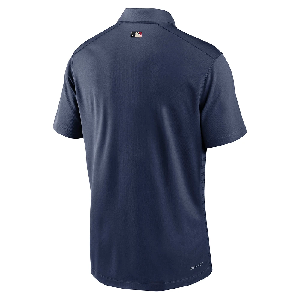 Men's Nike  Navy Cleveland Guardians Authentic Collection City Connect Victory Performance Polo