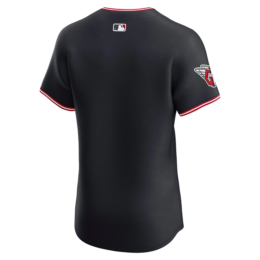 Maillot Nike bleu marine Cleveland Guardians Elite pour homme