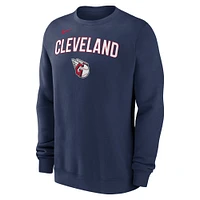 Men's Nike Navy Cleveland Guardians Pullover Sweatshirt