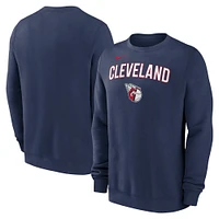 Men's Nike Navy Cleveland Guardians Pullover Sweatshirt