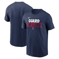 T-shirt Nike Cleveland Guardians Rally Rule pour homme bleu marine