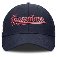 Men's Nike Navy Cleveland Guardians Rise Gaberdine Adjustable Hat