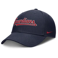 Men's Nike Navy Cleveland Guardians Rise Gaberdine Adjustable Hat