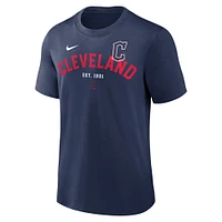 T-shirt Nike bleu marine Cleveland Guardians Statement pour homme