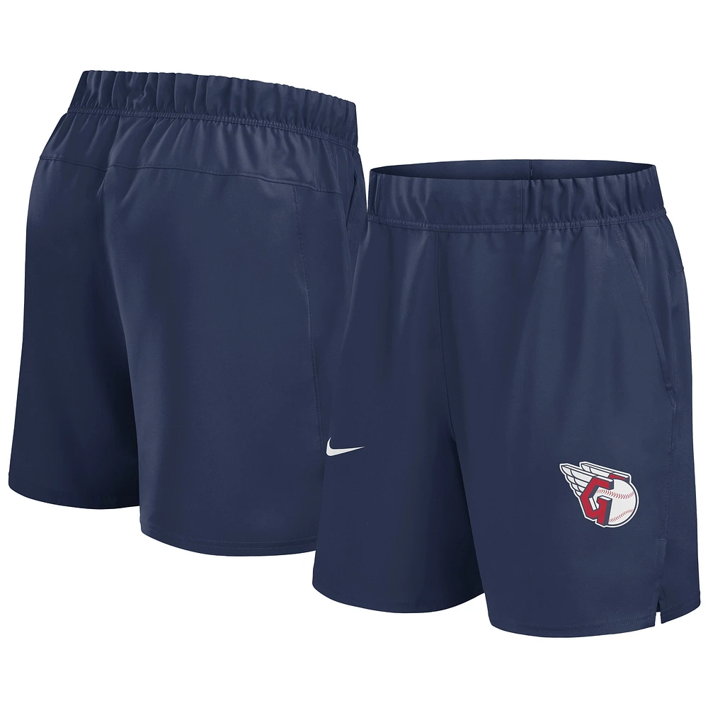 Men's Nike Navy Cleveland Guardians Woven Victory Performance Shorts