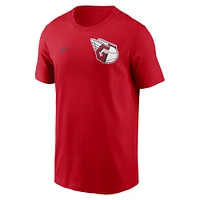 T-shirt Nike rouge Cleveland Guardians 2-Hit pour homme