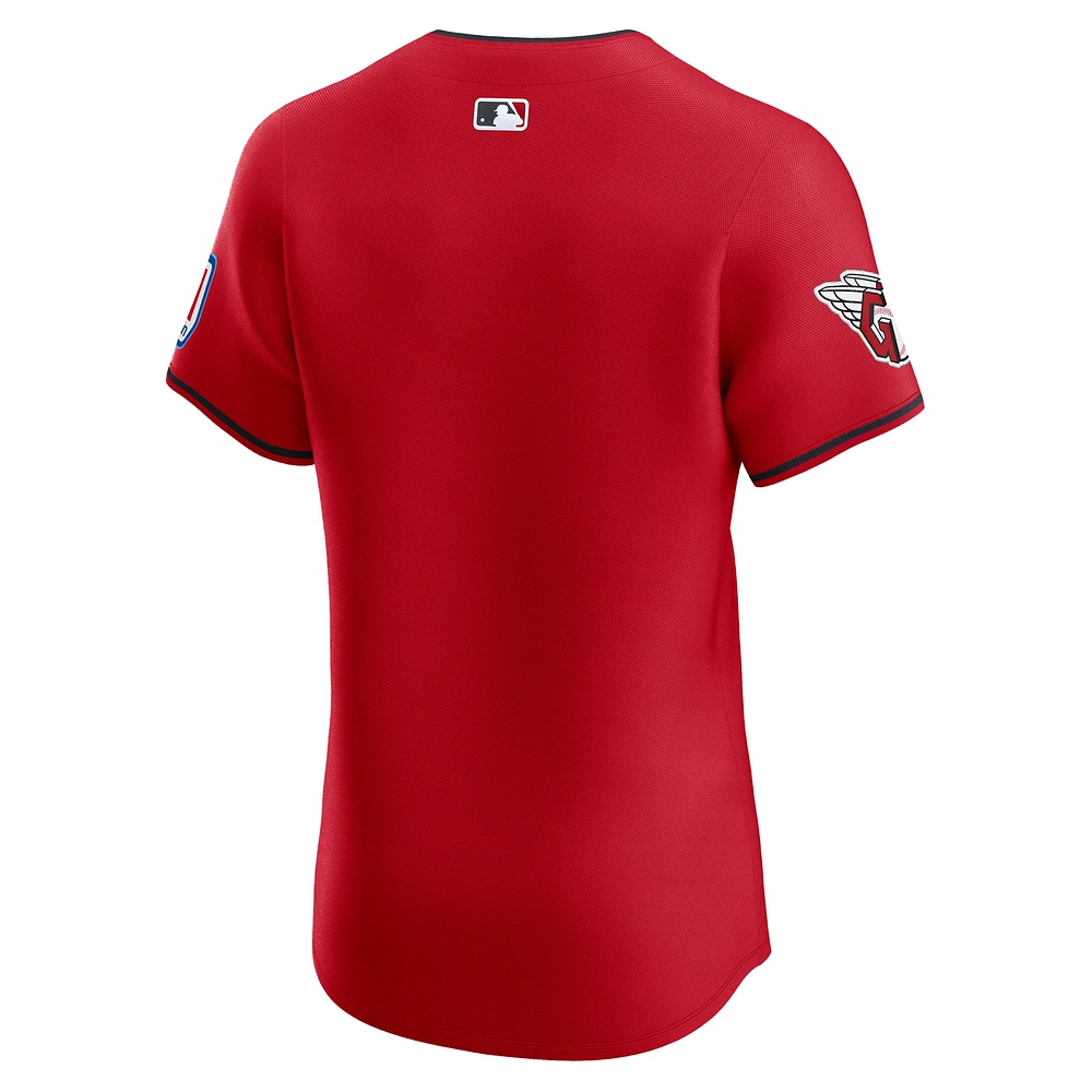 Men's Nike  Red Cleveland Guardians Alternate Elite Jersey