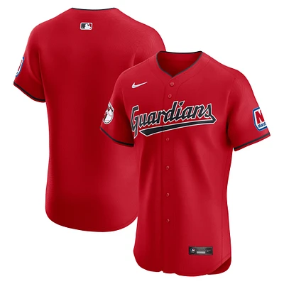 Men's Nike  Red Cleveland Guardians Alternate Elite Jersey