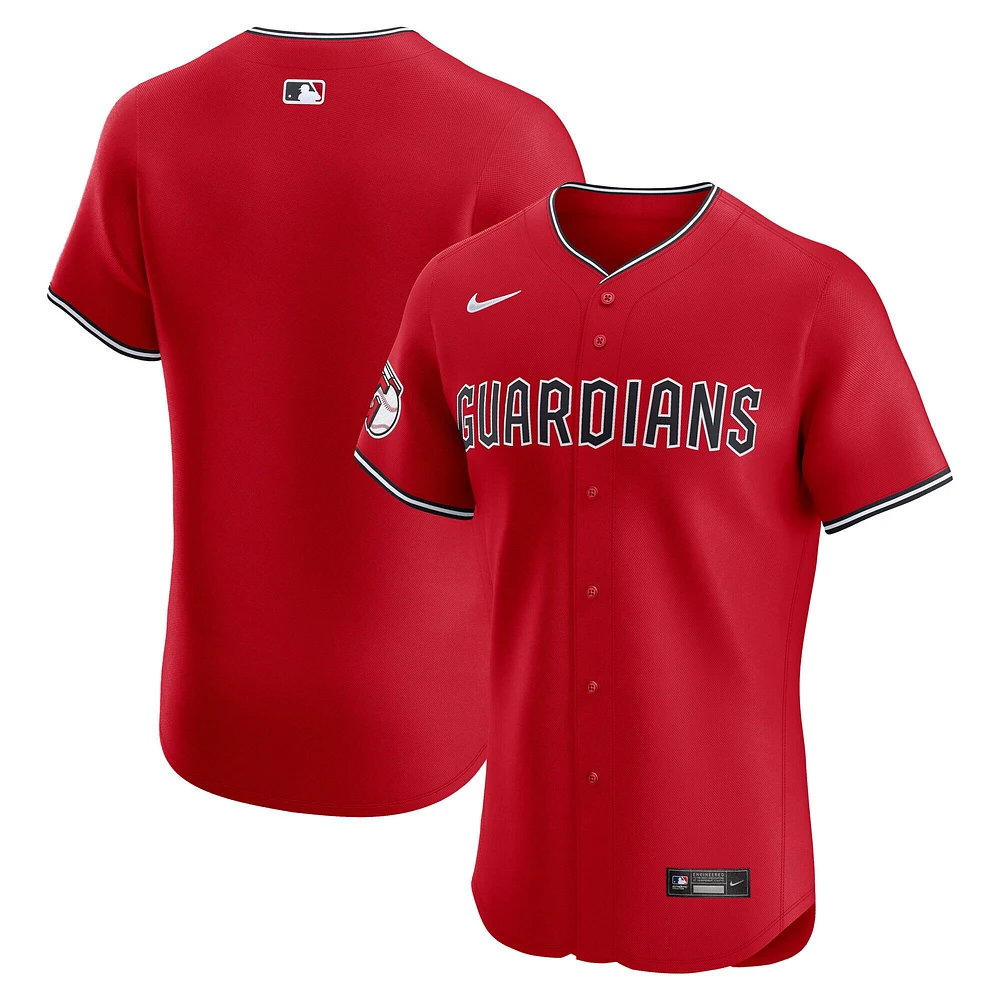 Maillot Nike rouge Alternate Elite des Cleveland Guardians pour homme
