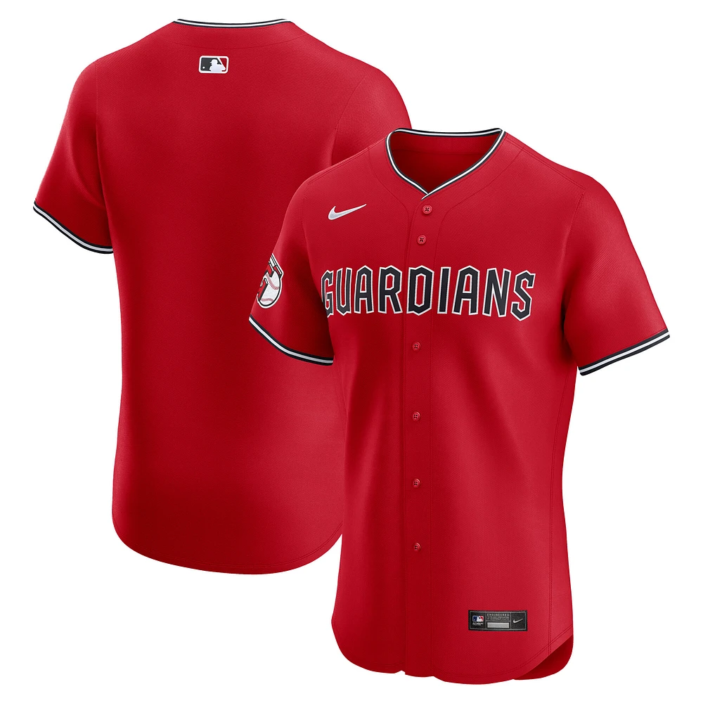 Maillot Nike rouge Alternate Elite des Cleveland Guardians pour homme