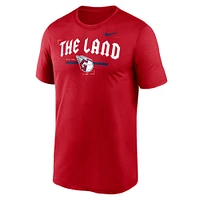 T-shirt d'entraînement Nike rouge Cleveland Guardians Local Legend pour homme