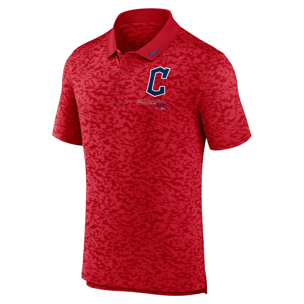 Polo Nike Cleveland Guardians Next Level Performance rouge pour homme