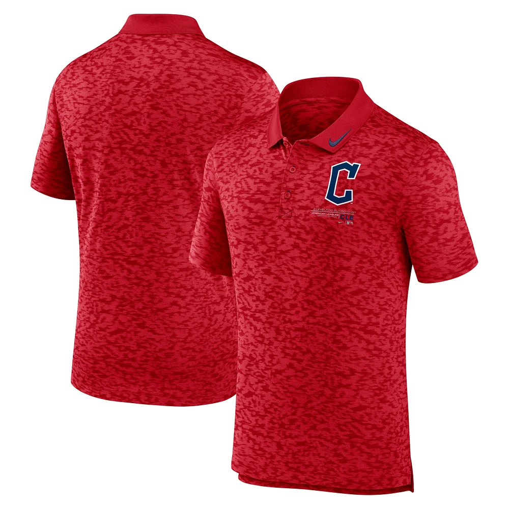 Polo Nike Cleveland Guardians Next Level Performance rouge pour homme