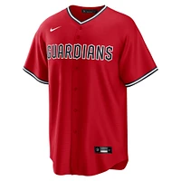 Men's Nike Shane Bieber Red Cleveland Guardians Alternate Replica 2.0 Player Jersey