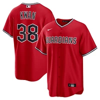 Men's Nike Steven Kwan Red Cleveland Guardians Alternate Replica 2.0 Player Jersey
