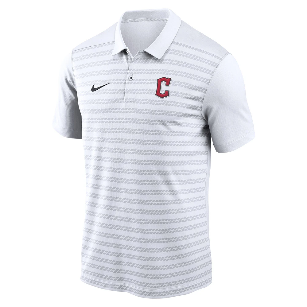 Men's Nike White Cleveland Guardians Authentic Collection Victory Performance Polo