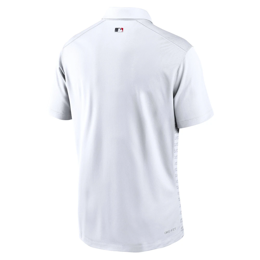 Men's Nike White Cleveland Guardians Authentic Collection Victory Performance Polo
