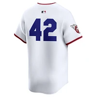 Men's Nike White Cleveland Guardians Home 2025 Jackie Robinson Day Limited Jersey